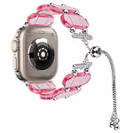 Resin Retractable Chain Watch Band, For Apple Watch Series 9 41mm, For Apple Watch Ultra 49mm