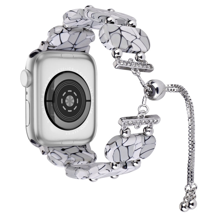 Resin Retractable Chain Watch Band, For Apple Watch Series 8 41mm, For Apple Watch Series 8 45mm