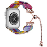 Resin Retractable Chain Watch Band, For Apple Watch Series 8 41mm, For Apple Watch Series 8 45mm