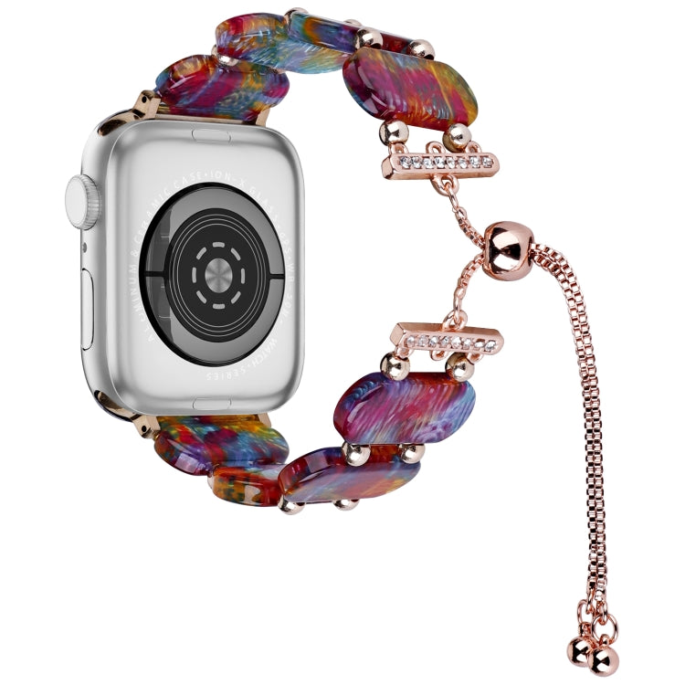 Resin Retractable Chain Watch Band, For Apple Watch Series 8 41mm, For Apple Watch Series 8 45mm