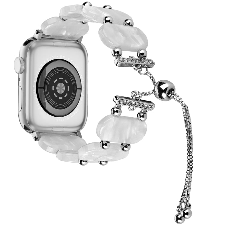 Resin Retractable Chain Watch Band, For Apple Watch Series 4 44mm, For Apple Watch Series 4 40mm