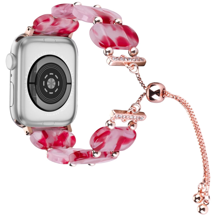 Resin Retractable Chain Watch Band, For Apple Watch Series 3 38mm, For Apple Watch Series 3 42mm