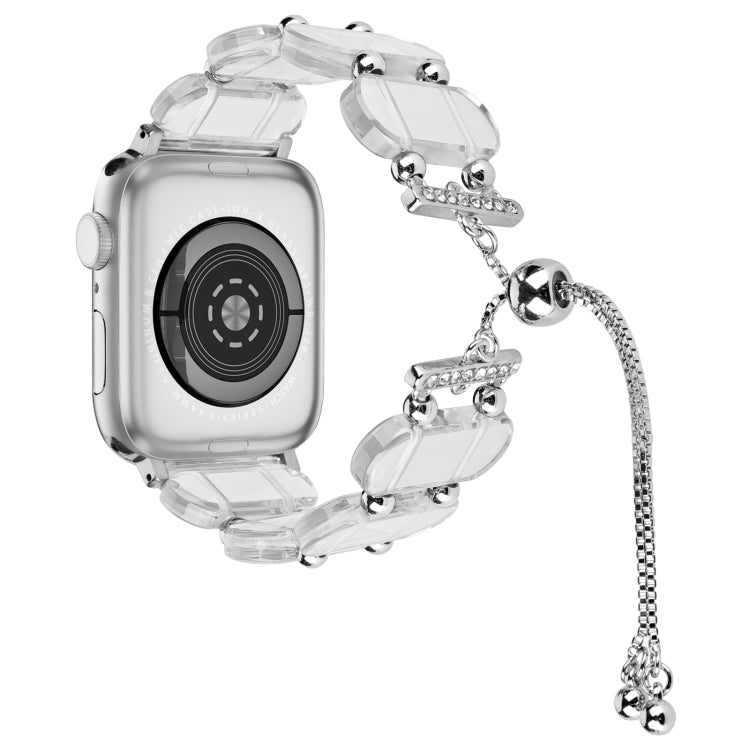 Resin Retractable Chain Watch Band, For Apple Watch Series 3 38mm, For Apple Watch Series 3 42mm