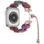 Resin Retractable Chain Watch Band, For Apple Watch Series 2 42mm, For Apple Watch Series 2 38mm