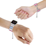 Resin Retractable Chain Watch Band, For Apple Watch Series 9 41mm, For Apple Watch Ultra 49mm
