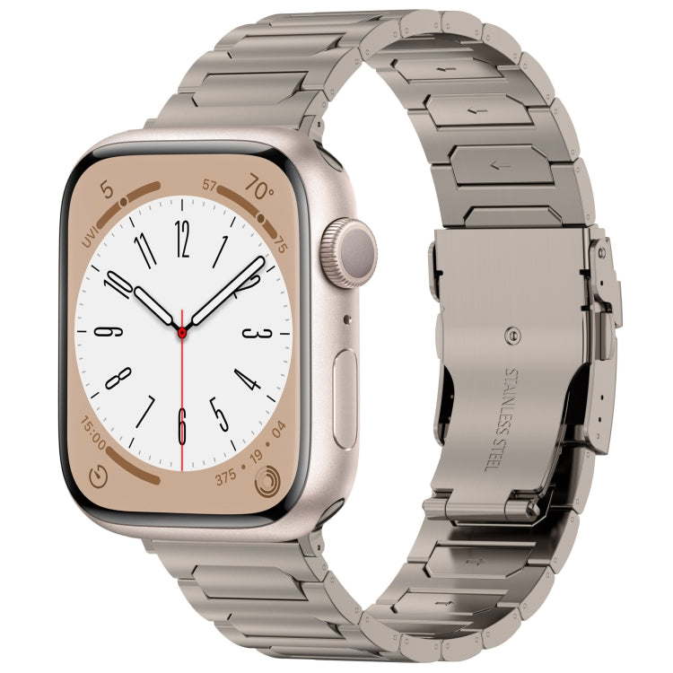 I-Shaped Titanium Metal Watch Band, For Apple Watch SE 2023 44mm, For Apple Watch SE 2023 40mm, For Apple Watch Ultra 2 49mm, For Apple Watch Series 9 45mm, For Apple Watch Series 9 41mm, For Apple Watch Ultra 49mm, For Apple Watch Series 8 41mm       ...