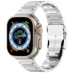 I-Shaped Titanium Metal Watch Band, For Apple Watch SE 2023 44mm, For Apple Watch SE 2023 40mm, For Apple Watch Ultra 2 49mm, For Apple Watch Series 9 45mm, For Apple Watch Series 9 41mm, For Apple Watch Ultra 49mm, For Apple Watch Series 8 41mm       ...