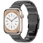I-Shaped Titanium Metal Watch Band, For Apple Watch SE 2023 44mm, For Apple Watch SE 2023 40mm, For Apple Watch Ultra 2 49mm, For Apple Watch Series 9 45mm, For Apple Watch Series 9 41mm, For Apple Watch Ultra 49mm, For Apple Watch Series 8 41mm       ...
