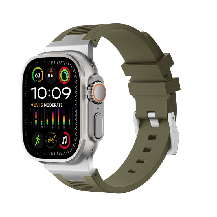Loners Liquid Silicone Watch Band, For Apple Watch SE 2023 44mm, For Apple Watch Ultra 2 49mm, For Apple Watch Series 9 45mm