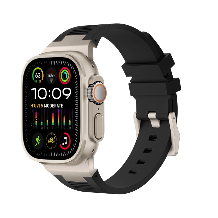 Loners Liquid Silicone Watch Band, For Apple Watch Ultra 49mm, For Apple Watch Series 8 45mm, For Apple Watch SE 2022 44mm