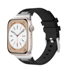 Loners Liquid Silicone Watch Band, For Apple Watch Series 7 45mm, For Apple Watch SE 44mm, For Apple Watch Series 6 44mm