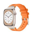 Loners Liquid Silicone Watch Band, For Apple Watch Series 5 44mm, For Apple Watch Series 4 44mm, For Apple Watch Series 3 42mm