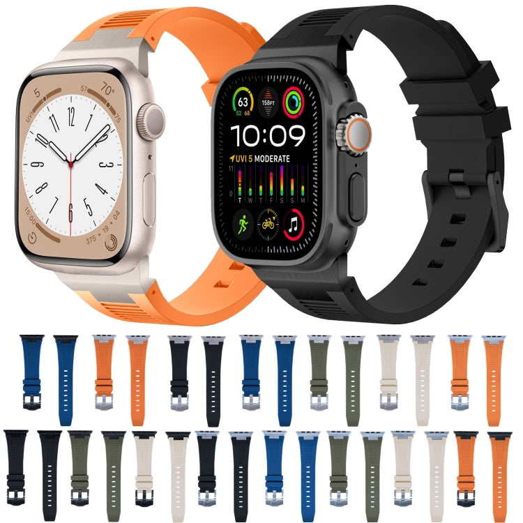 Loners Liquid Silicone Watch Band, For Apple Watch Series 5 44mm, For Apple Watch Series 4 44mm, For Apple Watch Series 3 42mm