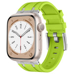 Stone Grain Liquid Silicone Watch Band, For Apple Watch SE 2023 44mm, For Apple Watch Ultra 2 49mm, For Apple Watch Series 9 45mm, For Apple Watch Ultra 49mm