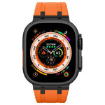 Stone Grain Liquid Silicone Watch Band, For Apple Watch Series 8 45mm, For Apple Watch SE 2022 44mm, For Apple Watch Series 7 45mm, For Apple Watch SE 44mm