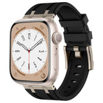 Stone Grain Liquid Silicone Watch Band, For Apple Watch Series 6 44mm, For Apple Watch Series 5 44mm, For Apple Watch Series 4 44mm, For Apple Watch Series 3 42mm