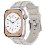 Stone Grain Liquid Silicone Watch Band, For Apple Watch Series 6 44mm, For Apple Watch Series 5 44mm, For Apple Watch Series 4 44mm, For Apple Watch Series 3 42mm