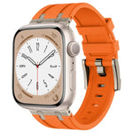 Stone Grain Liquid Silicone Watch Band, For Apple Watch Series 2 42mm, For Apple Watch 42mm