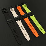 Stone Grain Liquid Silicone Watch Band, For Apple Watch Series 8 45mm, For Apple Watch SE 2022 44mm, For Apple Watch Series 7 45mm, For Apple Watch SE 44mm