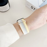Dual Hook and Loop Nylon Watch Band, For Apple Watch 38mm, For Apple Watch 46mm / 49mm / 45mm / 44mm