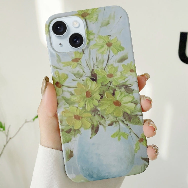 Varnishing Water Stick PC Phone Case, For iPhone 15 Plus, For iPhone 15