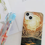 Varnishing Water Stick PC Phone Case, For iPhone 15 Plus, For iPhone 15