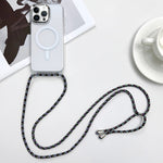 MagSafe Magnetic PC + TPU Phone Case with Lanyard, For iPhone 14 Pro Max, For iPhone 13 Pro Max, For iPhone 13 Pro, For iPhone 13