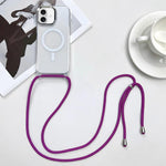 MagSafe Magnetic PC + TPU Phone Case with Lanyard, For iPhone 17e / 16e, For iPhone 17 Pro Max, For iPhone 17 Pro, For iPhone 17