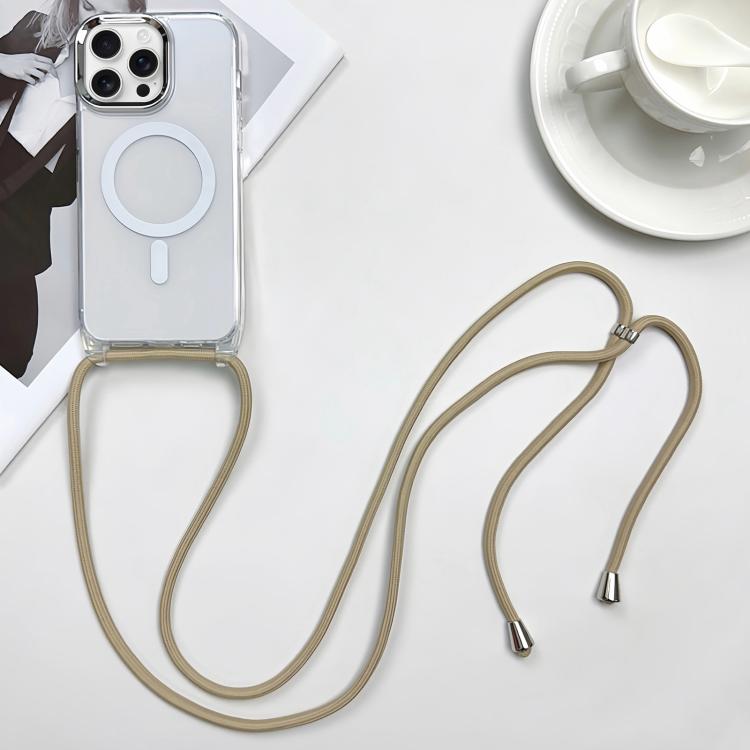 MagSafe Magnetic PC + TPU Phone Case with Lanyard, For iPhone Air, For iPhone 16 Pro Max, For iPhone 16 Pro, For iPhone 16 Plus