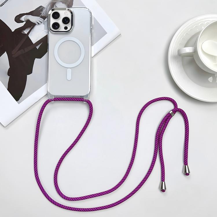 MagSafe Magnetic PC + TPU Phone Case with Lanyard, For iPhone Air, For iPhone 16 Pro Max, For iPhone 16 Pro, For iPhone 16 Plus