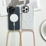 MagSafe Magnetic PC + TPU Phone Case with Lanyard, For iPhone 17e / 16e, For iPhone 17 Pro Max, For iPhone 17 Pro, For iPhone 17