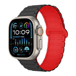 I-Shaped Magnetic Silicone Watch Band, For Apple Watch SE 2023 44mm, For Apple Watch SE 2023 40mm, For Apple Watch Ultra 2 49mm