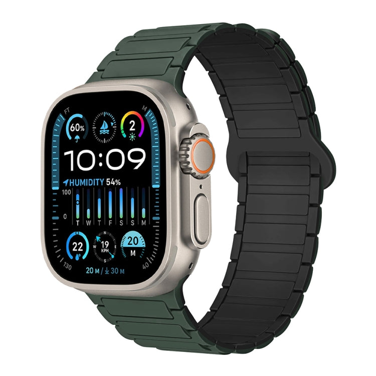 I-Shaped Magnetic Silicone Watch Band, For Apple Watch SE 2023 44mm, For Apple Watch SE 2023 40mm, For Apple Watch Ultra 2 49mm
