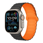 I-Shaped Magnetic Silicone Watch Band, For Apple Watch Series 9 45mm, For Apple Watch Series 9 41mm, For Apple Watch Ultra 49mm