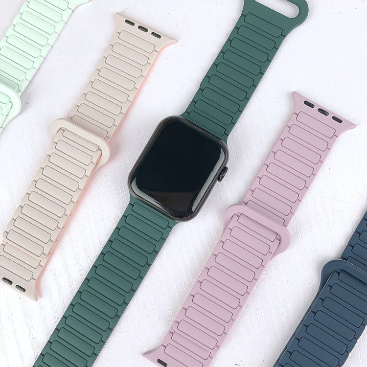 I-Shaped Magnetic Silicone Watch Band, For Apple Watch SE 2023 44mm, For Apple Watch SE 2023 40mm, For Apple Watch Ultra 2 49mm