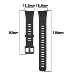Solid Color Colorful Buckle Silicone Watch Band, For Huawei Band 10 / 9 / 8