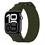 Nylon Hook And Loop Fastener Watch Band, For Apple Watch Series 10 46mm, For Apple Watch Series 10 42mm, For Apple Watch SE 2023 44mm, For Apple Watch SE 2023 40mm, For Apple Watch Ultra 2 49mm, For Apple Watch Series 9 45mm, For Apple Watch Series 9 4...