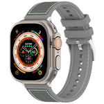 Official Buckle Hybrid Nylon Braid Silicone Watch Band, For Apple Watch SE 40mm, For Apple Watch SE 44mm, For Apple Watch Series 6 40mm, For Apple Watch Series 6 44mm, For Apple Watch Series 5 44mm, For Apple Watch Series 5 40mm                        ...