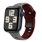 Wave Texture Reverse Buckle Silicone Watch Band, For Apple Watch Series 10 46mm, For Apple Watch Series 10 42mm, For Apple Watch SE 2023 44mm, For Apple Watch SE 2023 40mm