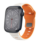 Wave Texture Reverse Buckle Silicone Watch Band, For Apple Watch Series 8 41mm, For Apple Watch Series 8 45mm, For Apple Watch SE 2022 40mm, For Apple Watch SE 2022 44mm