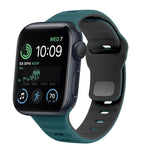 Wave Texture Reverse Buckle Silicone Watch Band, For Apple Watch Series 8 41mm, For Apple Watch Series 8 45mm, For Apple Watch SE 2022 40mm, For Apple Watch SE 2022 44mm