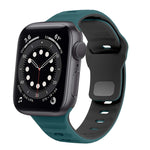 Wave Texture Reverse Buckle Silicone Watch Band, For Apple Watch Series 6 40mm, For Apple Watch Series 6 44mm, For Apple Watch Series 5 44mm, For Apple Watch Series 5 40mm