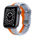 Wave Texture Reverse Buckle Silicone Watch Band, For Apple Watch Series 6 40mm, For Apple Watch Series 6 44mm, For Apple Watch Series 5 44mm, For Apple Watch Series 5 40mm