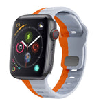 Wave Texture Reverse Buckle Silicone Watch Band, For Apple Watch Series 4 44mm, For Apple Watch Series 4 40mm, For Apple Watch Series 3 38mm, For Apple Watch Series 3 42mm