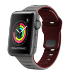 Wave Texture Reverse Buckle Silicone Watch Band, For Apple Watch Series 2 42mm, For Apple Watch Series 2 38mm, For Apple Watch 42mm, For Apple Watch 38mm