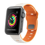 Wave Texture Reverse Buckle Silicone Watch Band, For Apple Watch Series 2 42mm, For Apple Watch Series 2 38mm, For Apple Watch 42mm, For Apple Watch 38mm