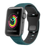 Wave Texture Reverse Buckle Silicone Watch Band, For Apple Watch Series 2 42mm, For Apple Watch Series 2 38mm, For Apple Watch 42mm, For Apple Watch 38mm