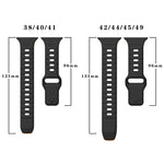 Wave Texture Reverse Buckle Silicone Watch Band, For Apple Watch Ultra 2 49mm, For Apple Watch Series 9 45mm, For Apple Watch Series 9 41mm, For Apple Watch Ultra 49mm