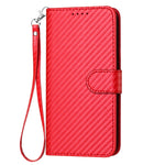 YX0070 Carbon Fiber Buckle Leather Phone Case with Lanyard, For iPhone 12 mini, For iPhone 11 Pro Max, For iPhone 11, For iPhone 11 Pro, For iPhone X / XS, For iPhone XR