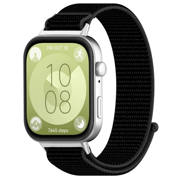Nylon Loop Hook and Loop Fastener Watch Band, For Huawei Watch Fit3